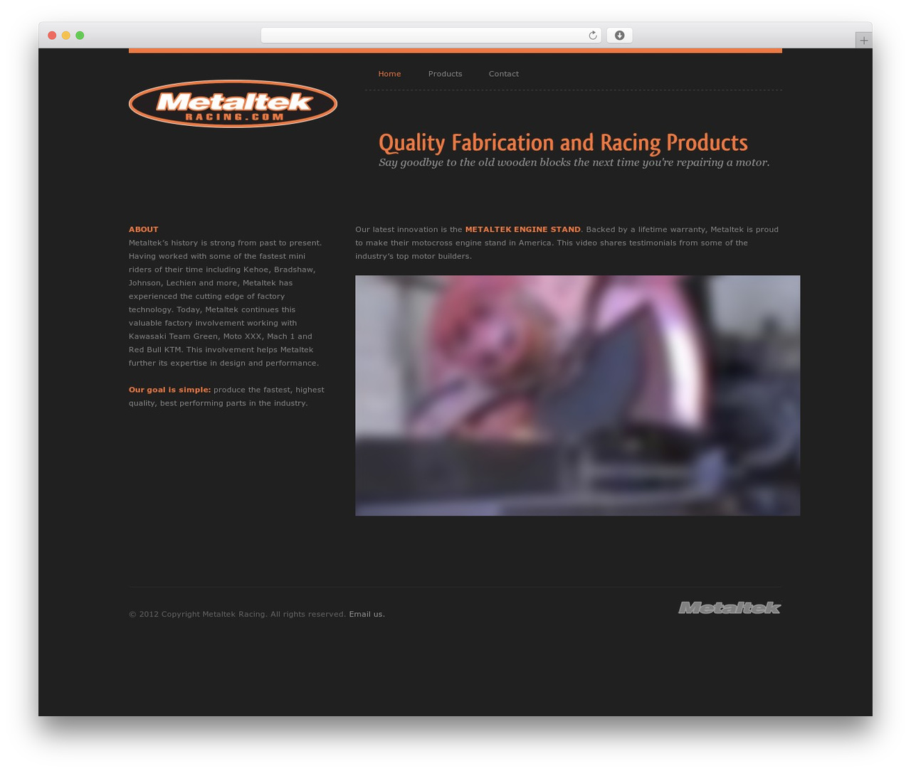 WordPress theme Qualeb - metaltekracing.com