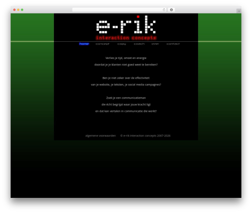 WordPress theme Toolset Starter - e-rik.nl