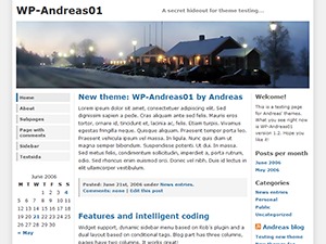 WP-Andreas01 WordPress theme by Andreas Viklund