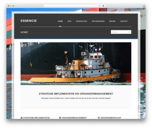 Backbone WordPress theme - essencie.nl