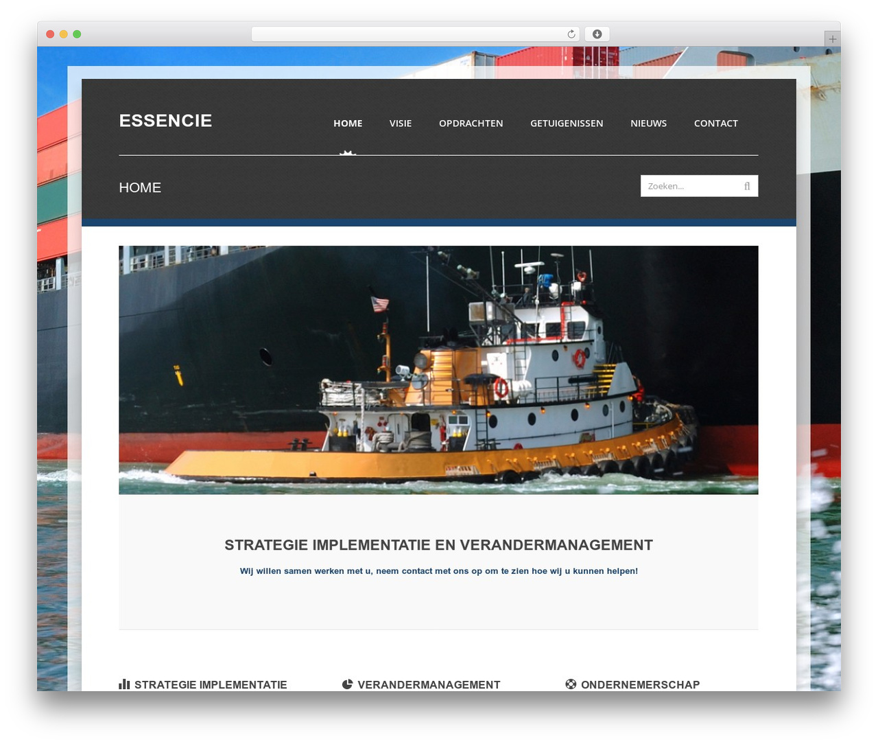 Backbone WordPress theme - essencie.nl