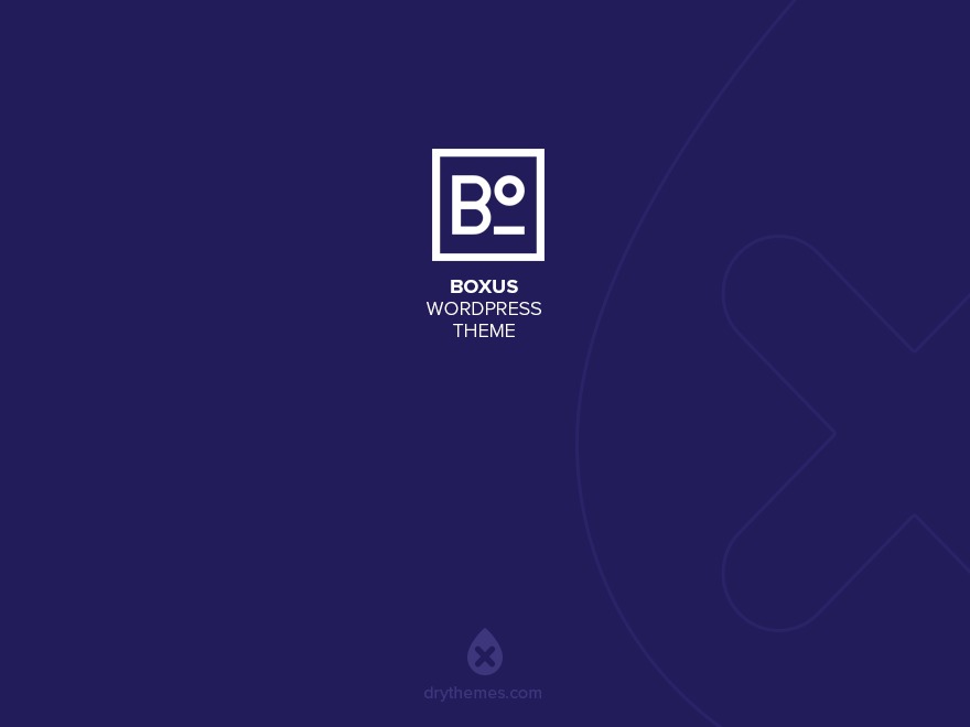 Boxus WP WordPress theme design by DryThemes