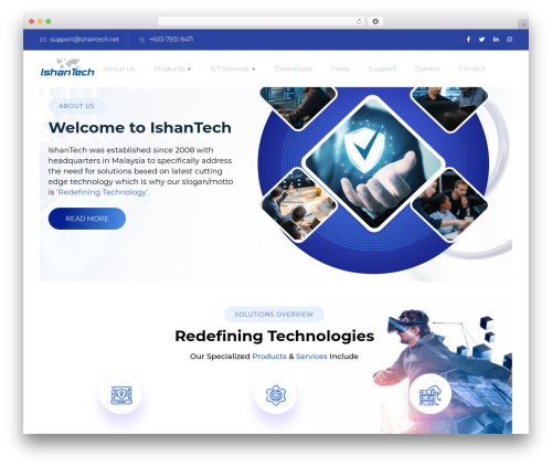 Braintech WordPress theme - ishantech.net