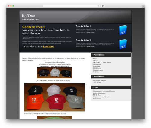 FlexSqueeze WP theme - e3tees.com