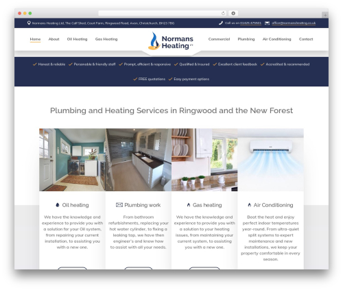 plumber-ringwood WP theme - normansheating.co.uk
