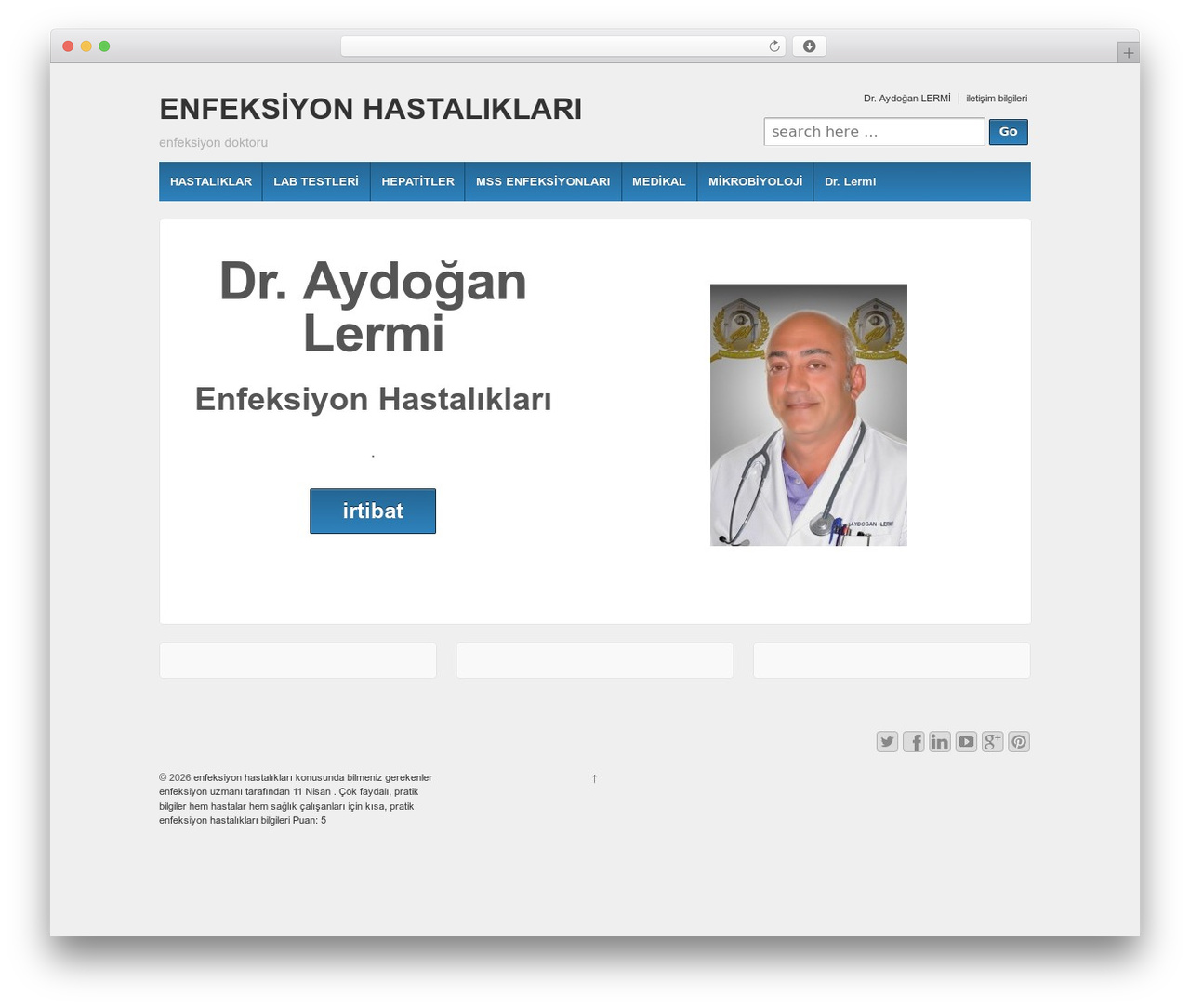 Responsive Pro WordPress theme - enfeksiyonhastaliklari.com