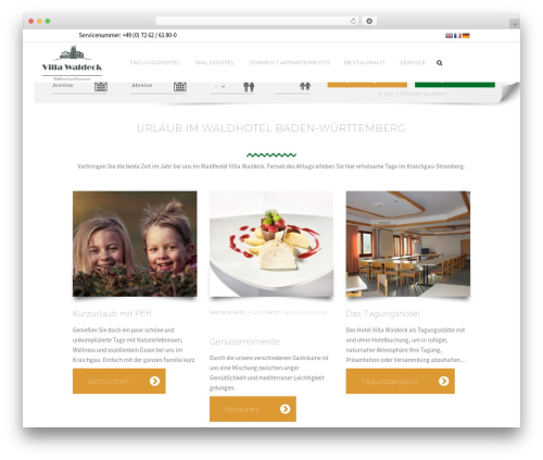 Qode restaurant WordPress plugin - villa-waldeck.de