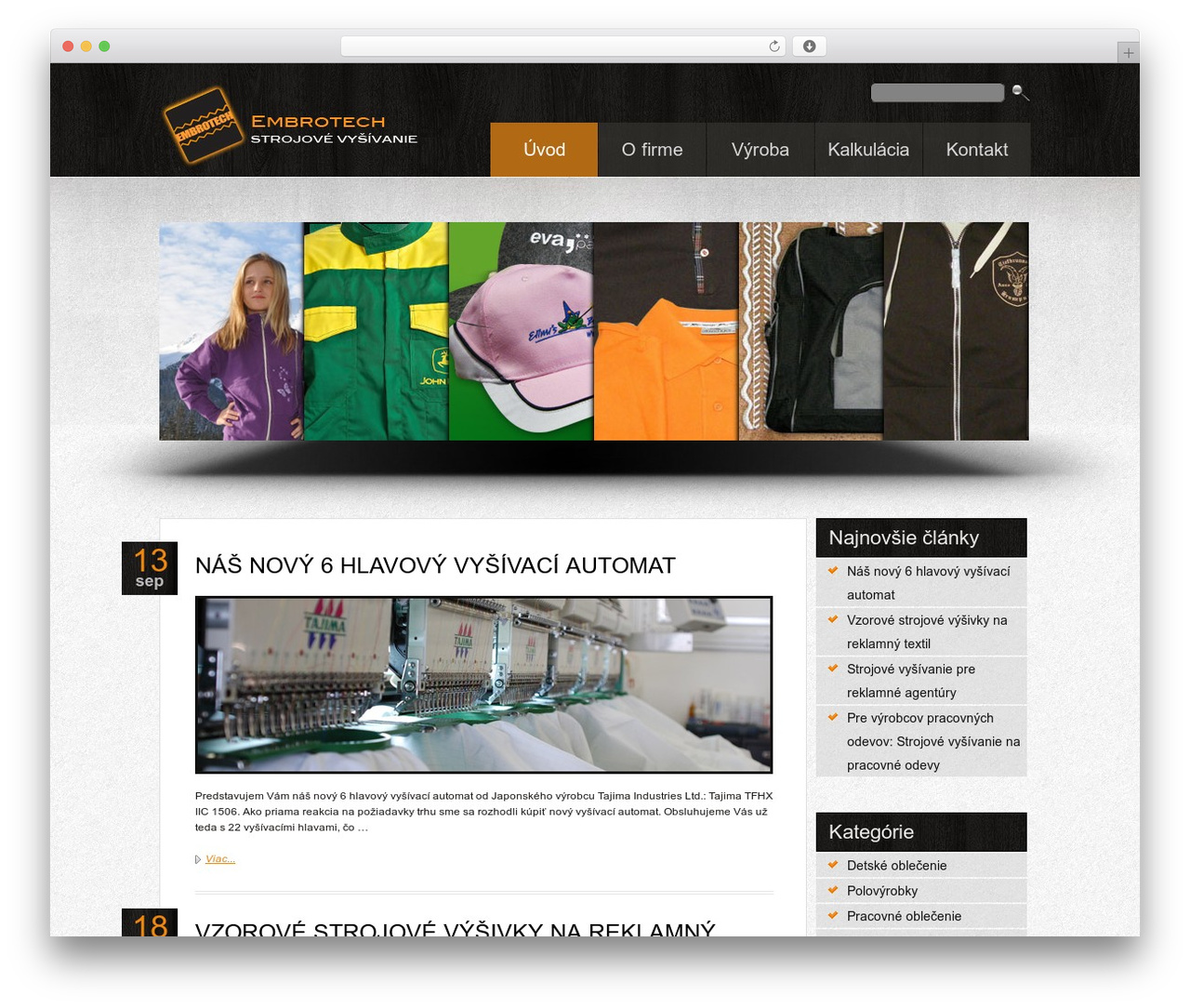 Theme WordPress WordPress Theme 1120 - embrotech.sk