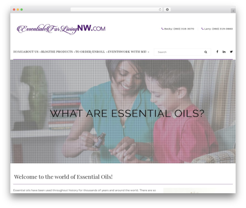 Handmade framework WordPress plugin - essentialsforlivingnw.com