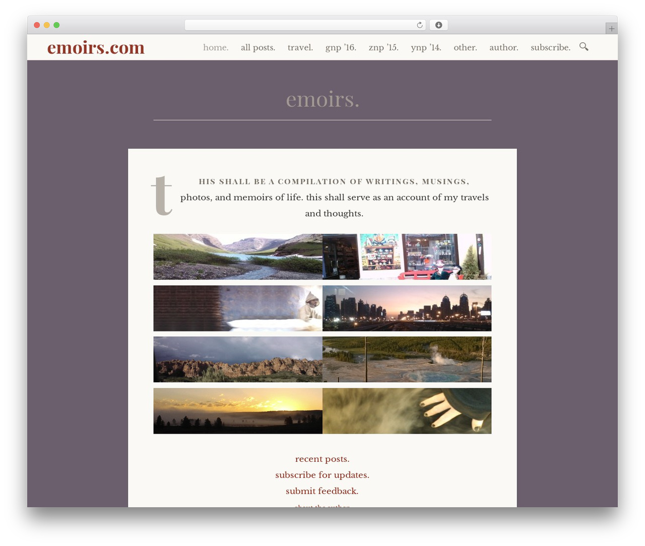WordPress theme Libretto - emoirs.com