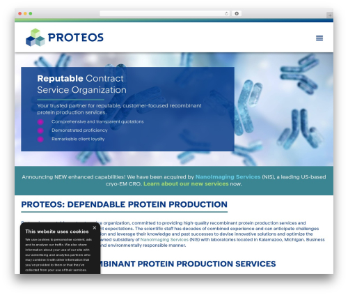 BlueFire theme WordPress - proteos.com