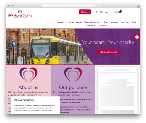 Give gift aid WordPress plugin - nwhearts.org