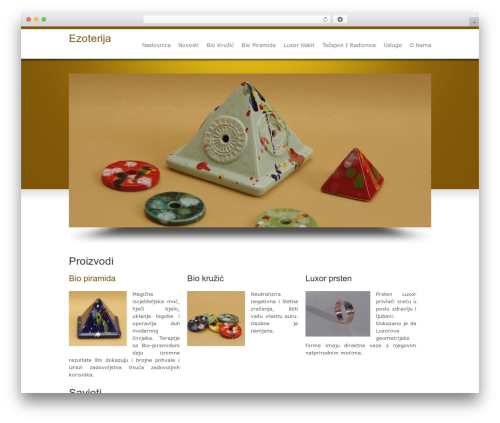 Elegante WordPress theme - ezoterija.com