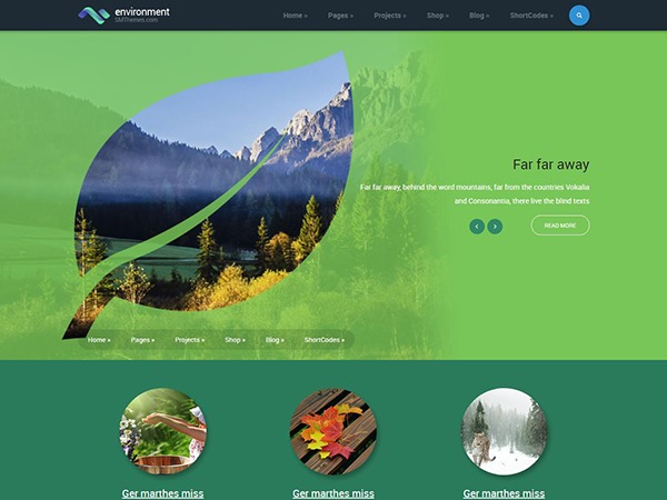 Environment premium WordPress theme Environment premium WordPress theme