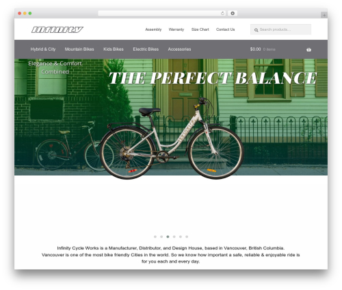 Infinity WordPress theme - infinitycycleworks.com