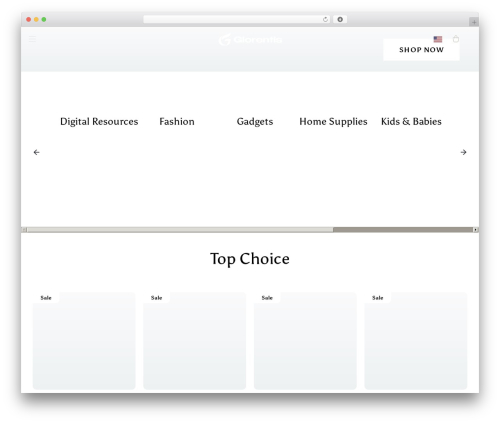 Miro WordPress ecommerce theme - glorentis.com