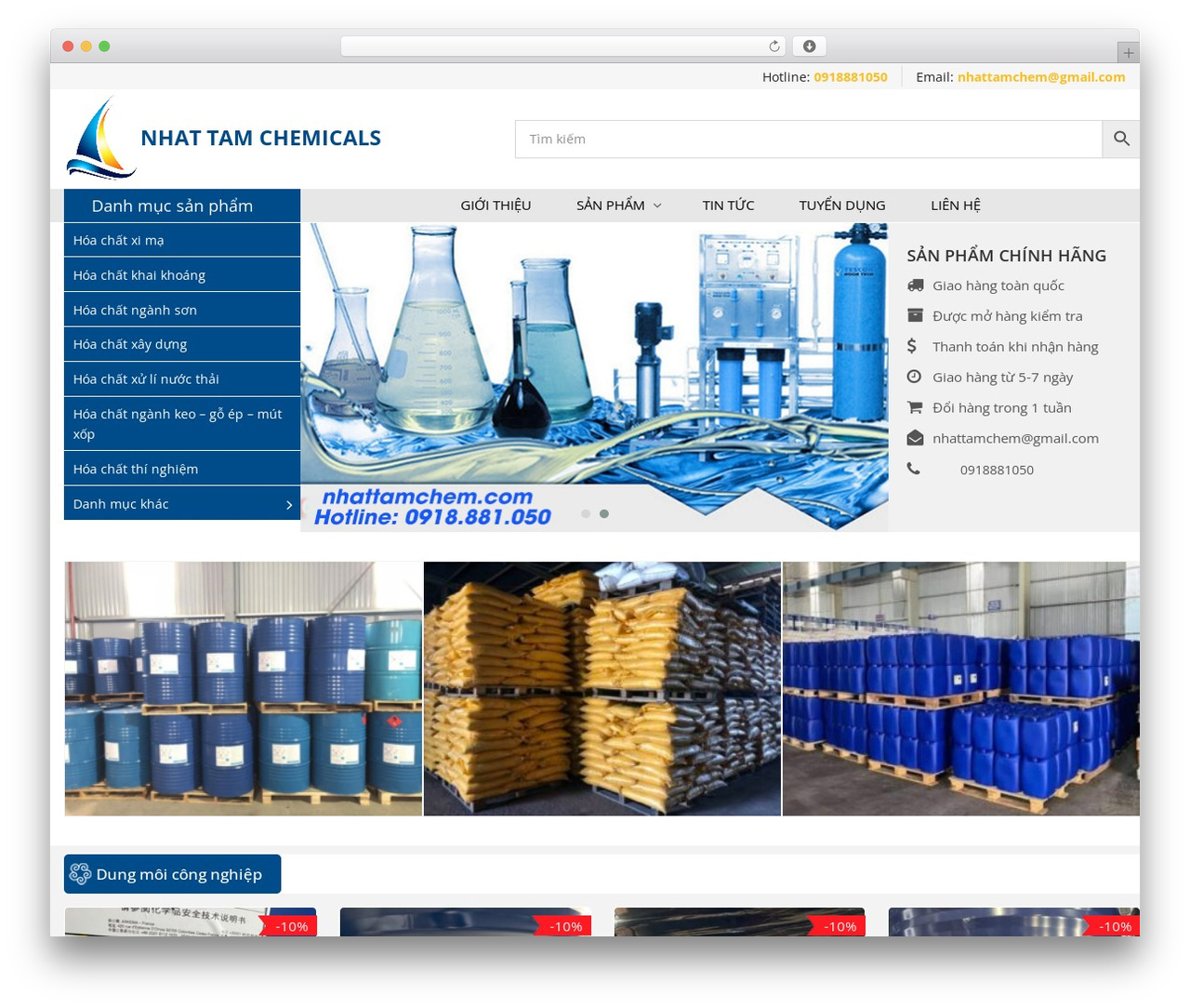 Nvmtheme WordPress theme - nhattamchem.com