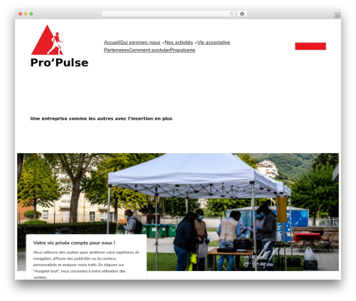 Ona best free WordPress theme - propulse-inser.fr