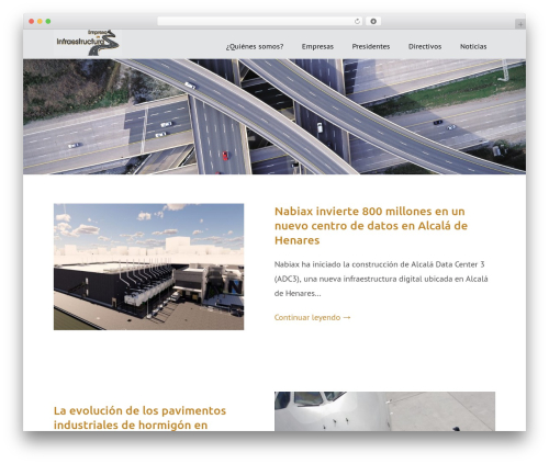 Rectangulum top WordPress theme - empresasdeinfraestructuras.com
