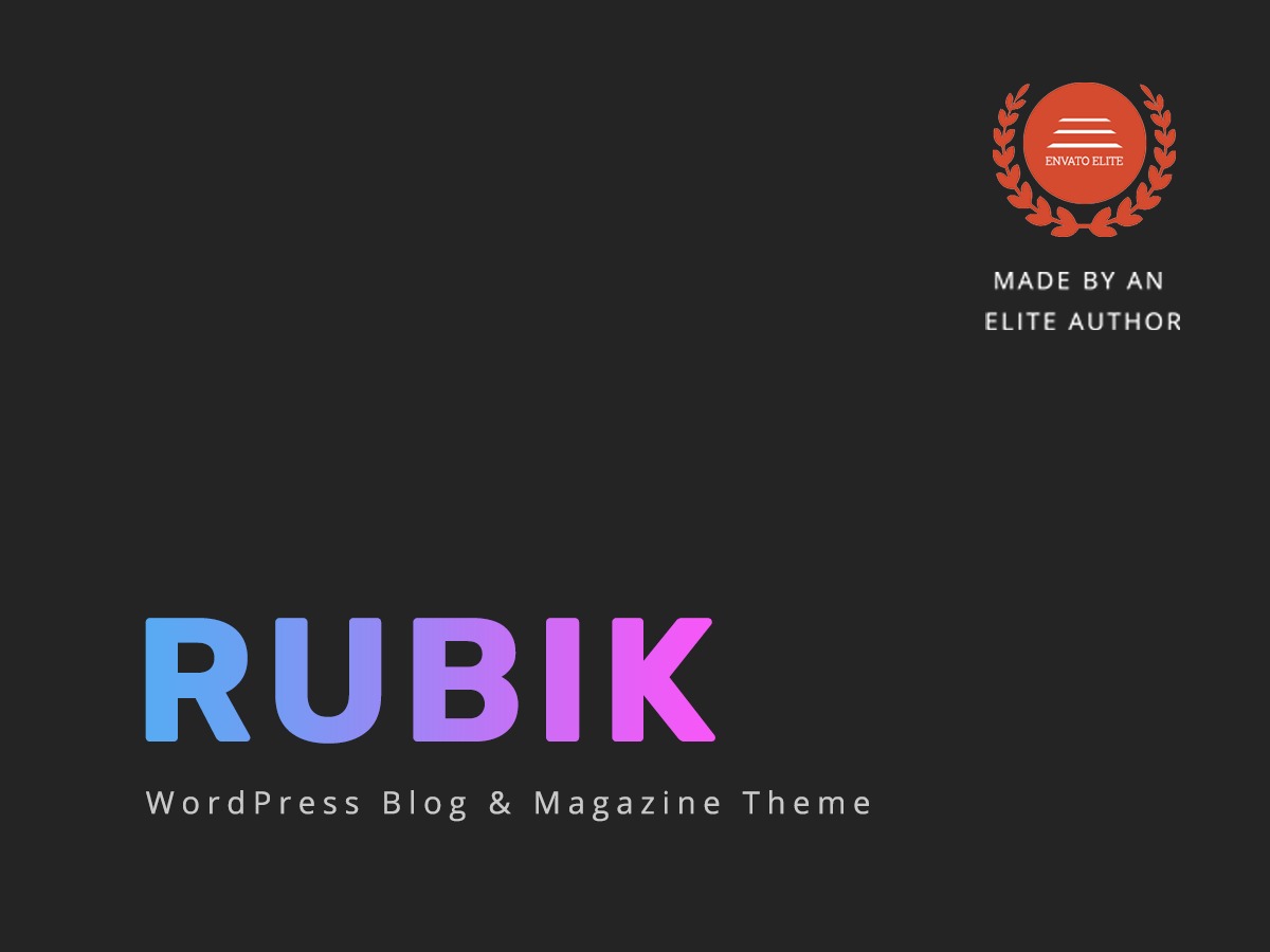 rubik WordPress theme