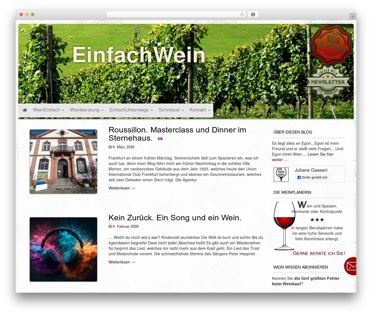 Simvance WordPress theme - einfachwein.net Simvance WordPress theme - einfachwein.net