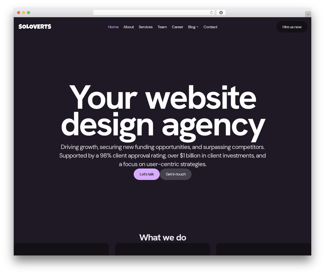 Solace theme WordPress - soloverts.com