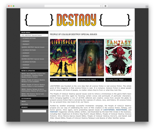Theme WordPress JJA Book Theme Version Two - destroysf.com