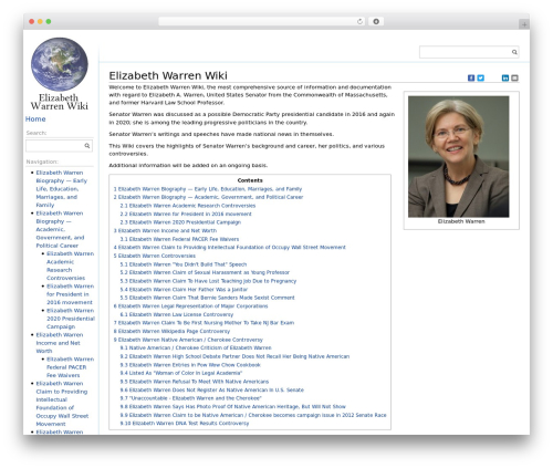 WordPress theme Bootstrap Wordpress - elizabethwarrenwiki.org