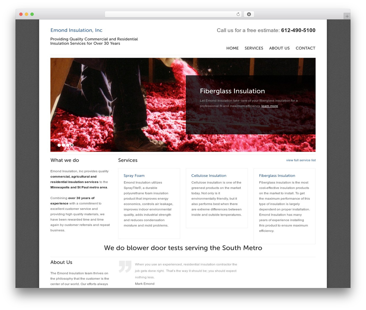 WordPress theme Solid WP - emondinsulation.com