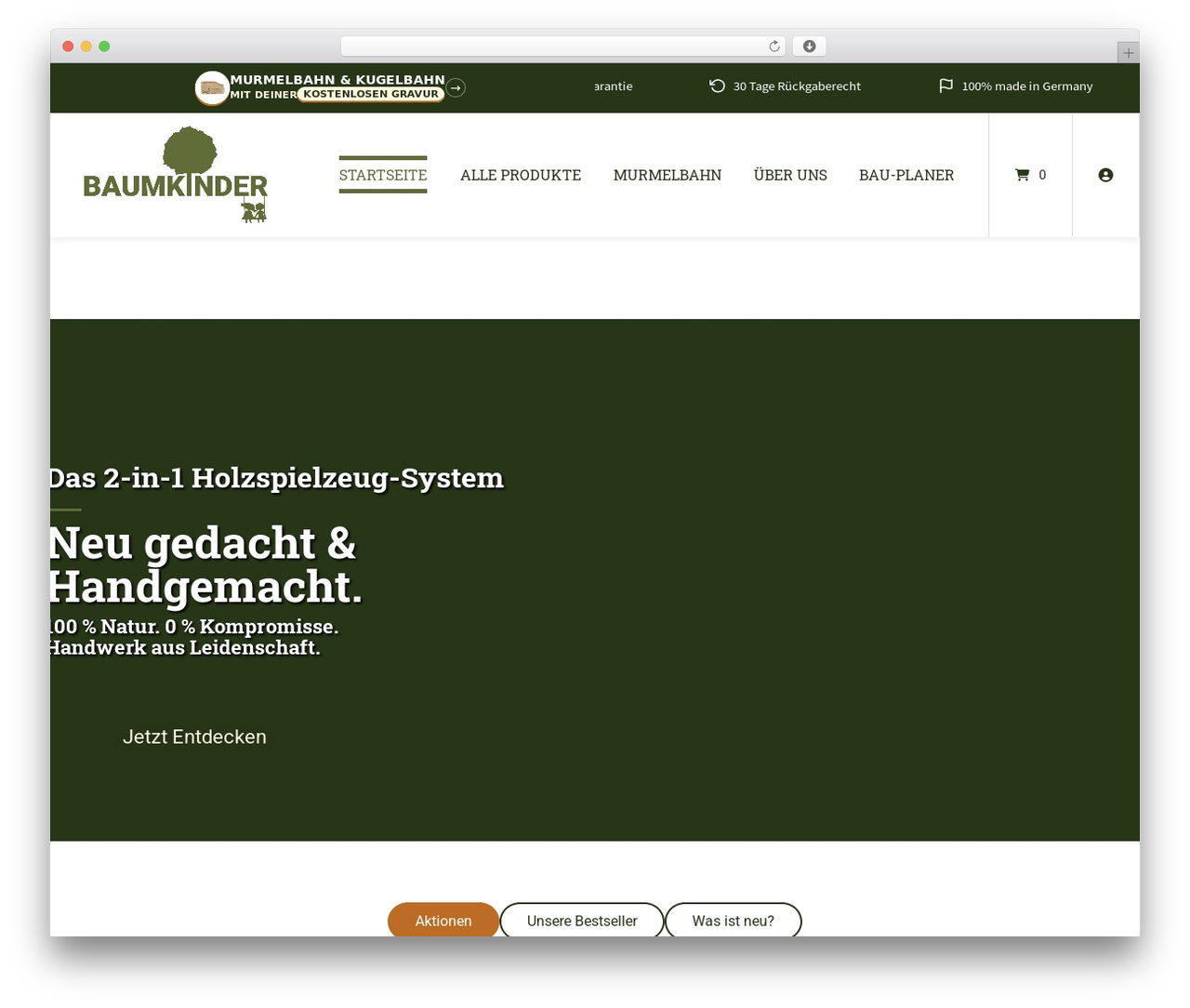 WordPress Child Theme Atomion WordPress website theme - baumkinder.de