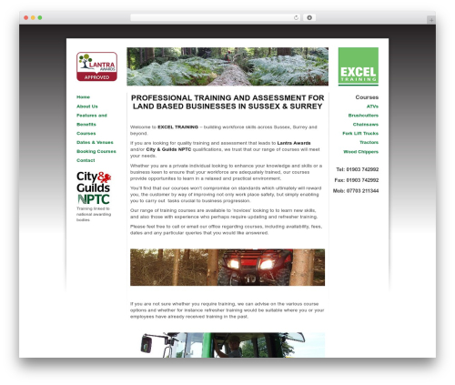 WordPress theme Excel Training - exceltrainingonline.co.uk