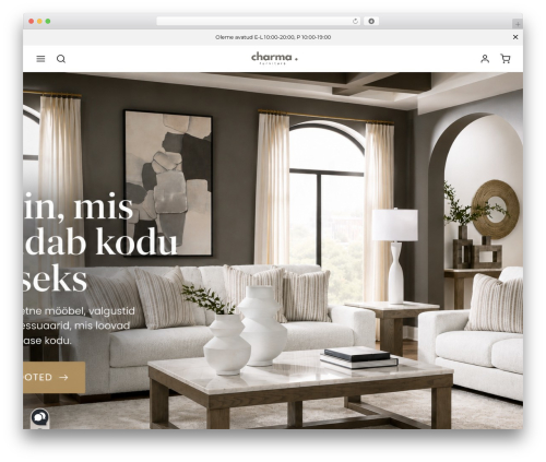 WordPress theme Goya - charma.ee