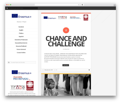 WordPress theme LiquidFolio - erasmusplus.prorefugiu.org/ro