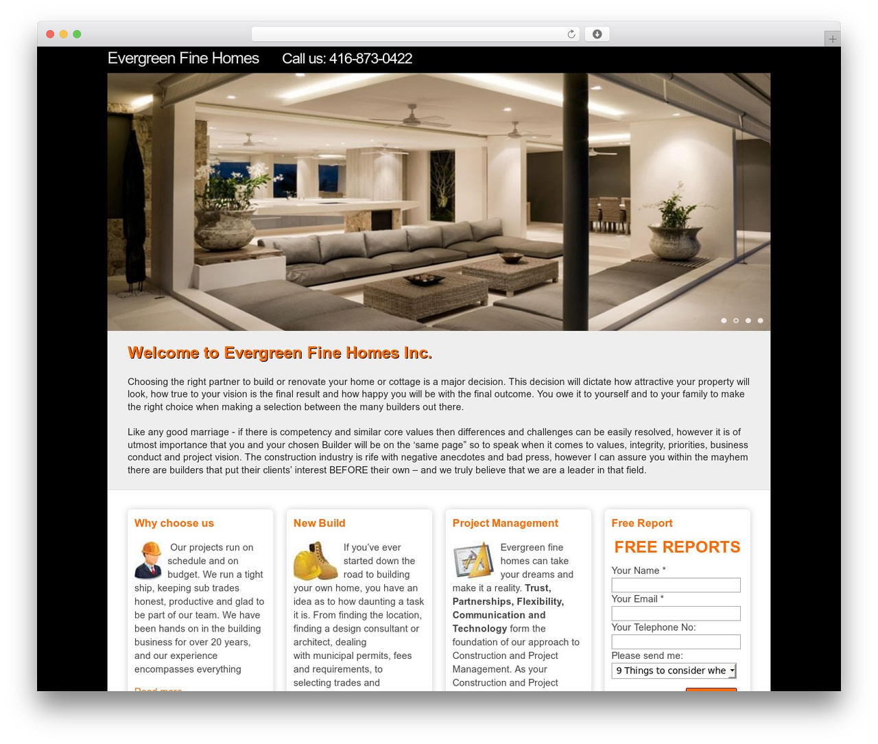 WordPress theme Proyecto - evergreenfinehomes.com