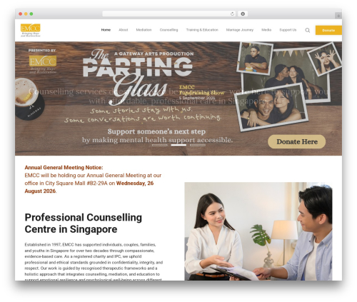 WordPress website theme MainTheme - emcc.org.sg