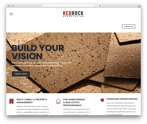 Boldman premium WordPress theme - redrockresurfacing.com