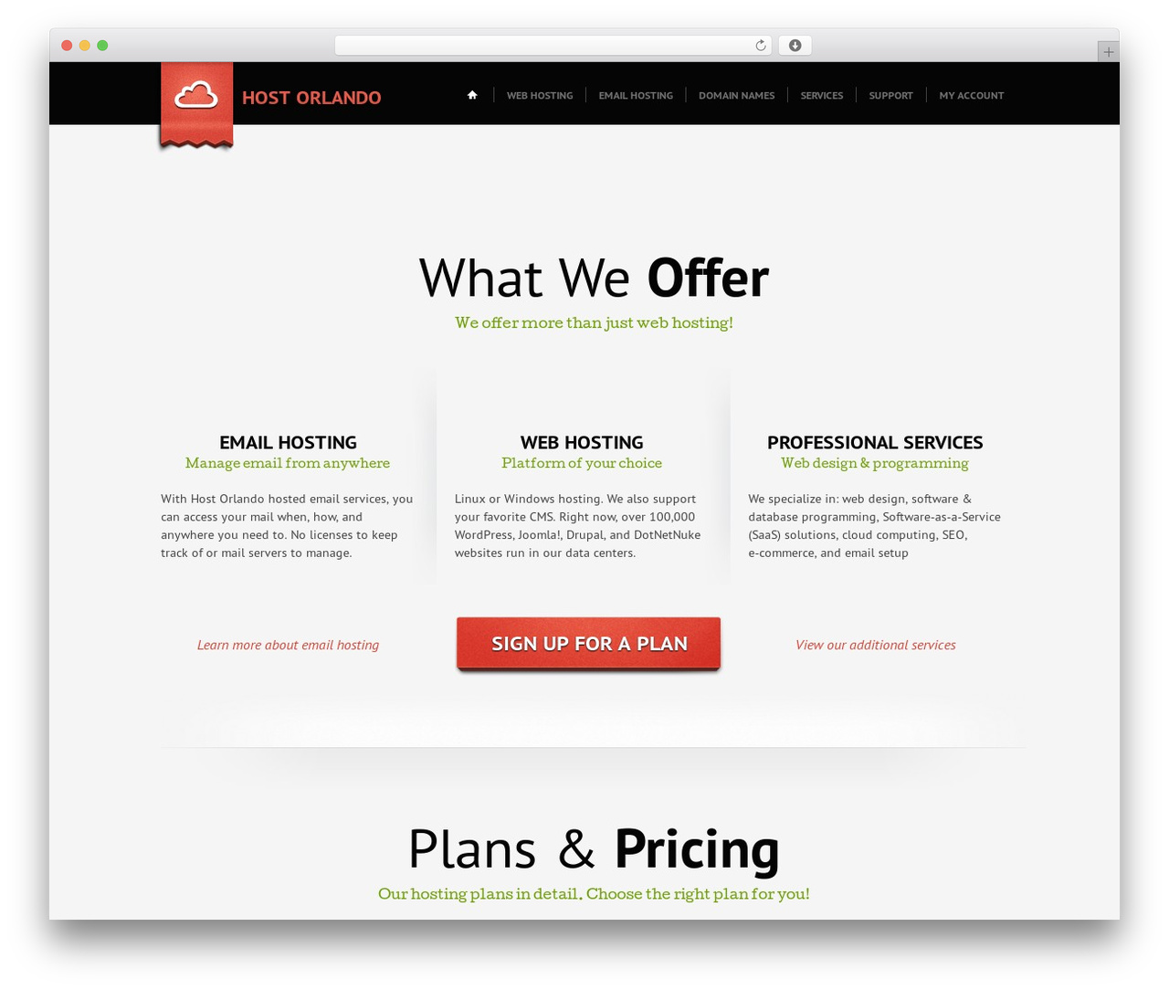 CloudHost Child WordPress theme - hostorlando.com
