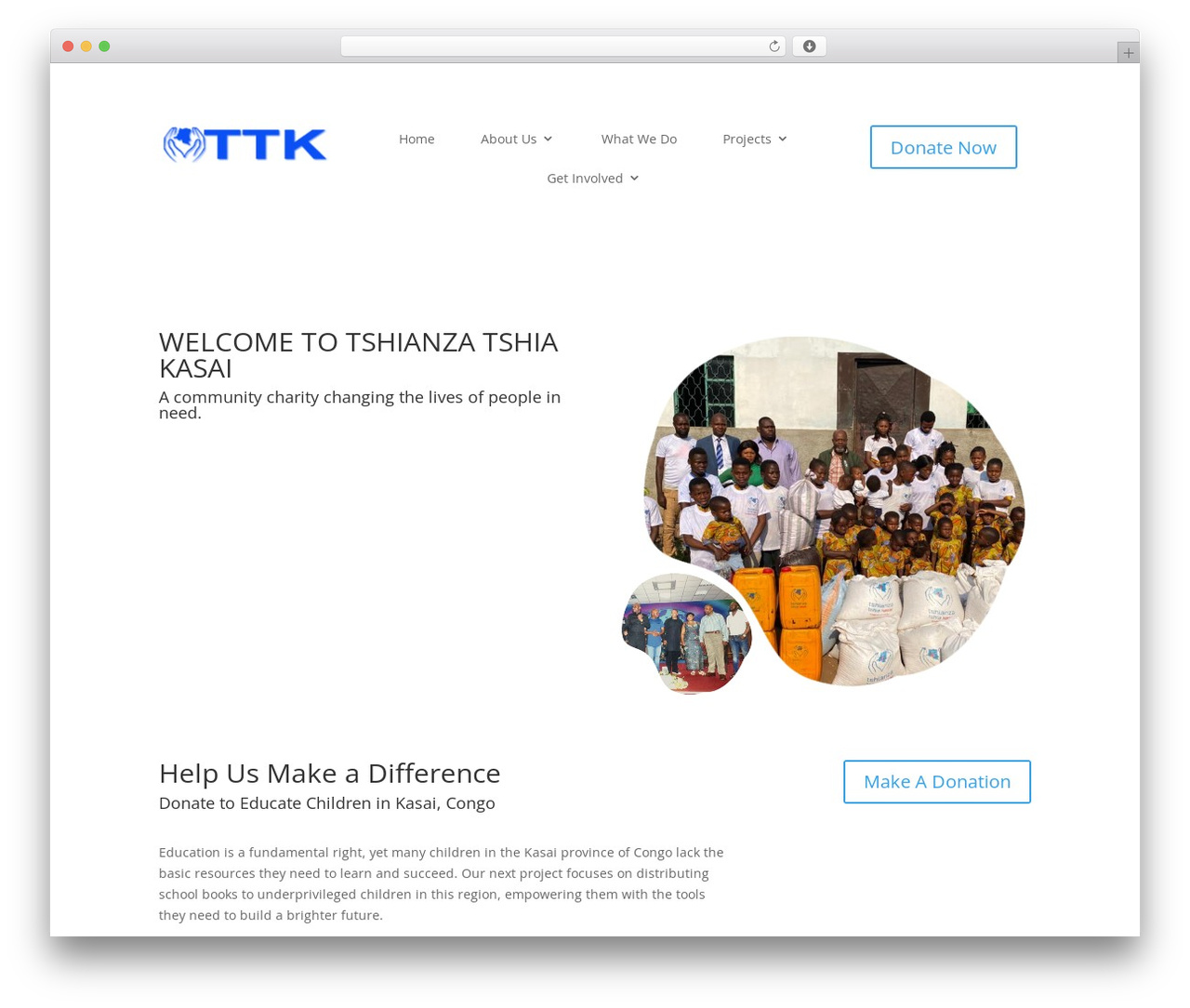 Divi theme WordPress - tshianzatshiakasai.org