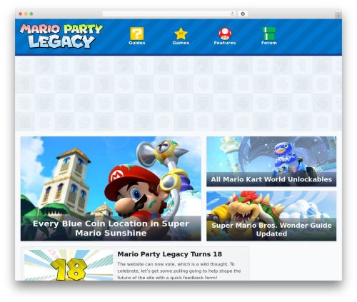 React WP theme - mariopartylegacy.com