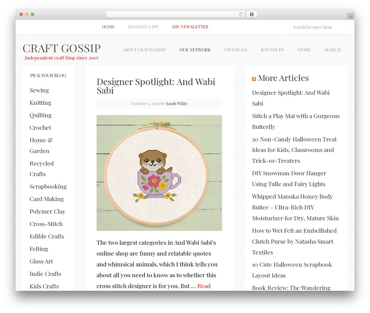 Sprinkle Theme WP theme - craftgossip.com