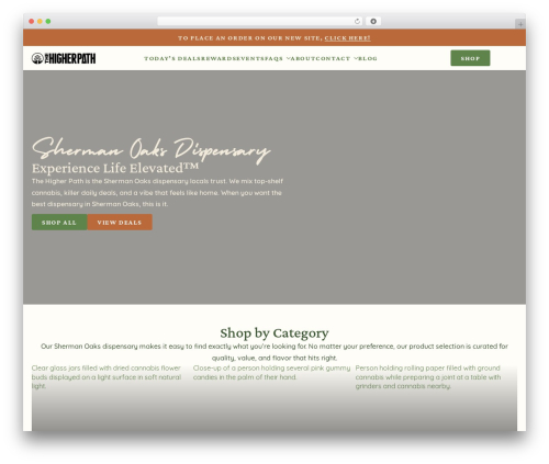 WordPress theme Breakdance Zero Theme - thehigherpath.com