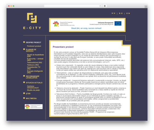 WordPress theme E-City - ecity.integratio.ro