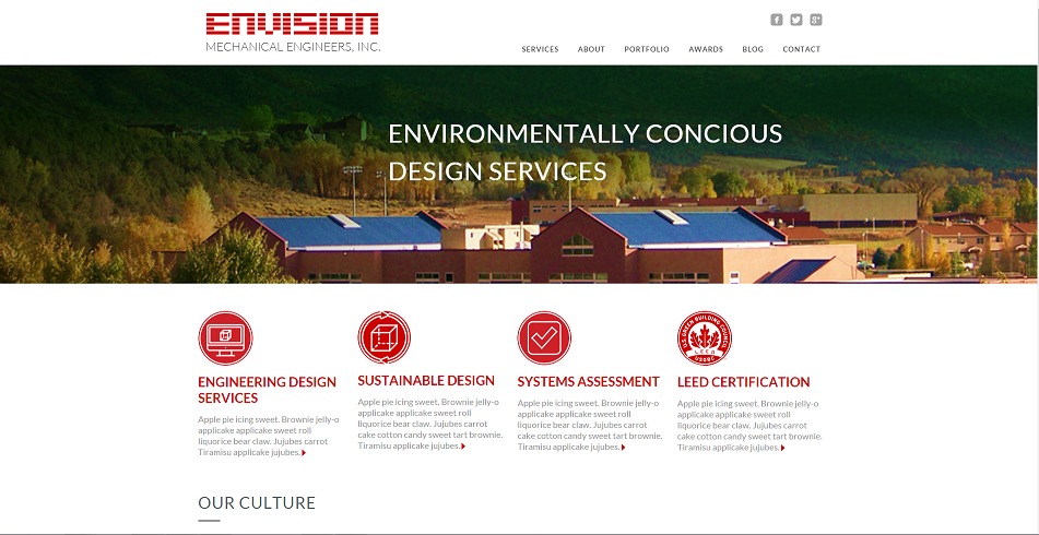 WordPress theme Envison by Neon Rain
