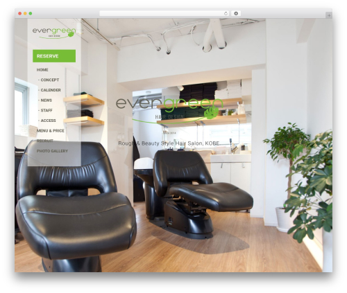WordPress theme evergreen-theme - evergreen-hairdesign.com