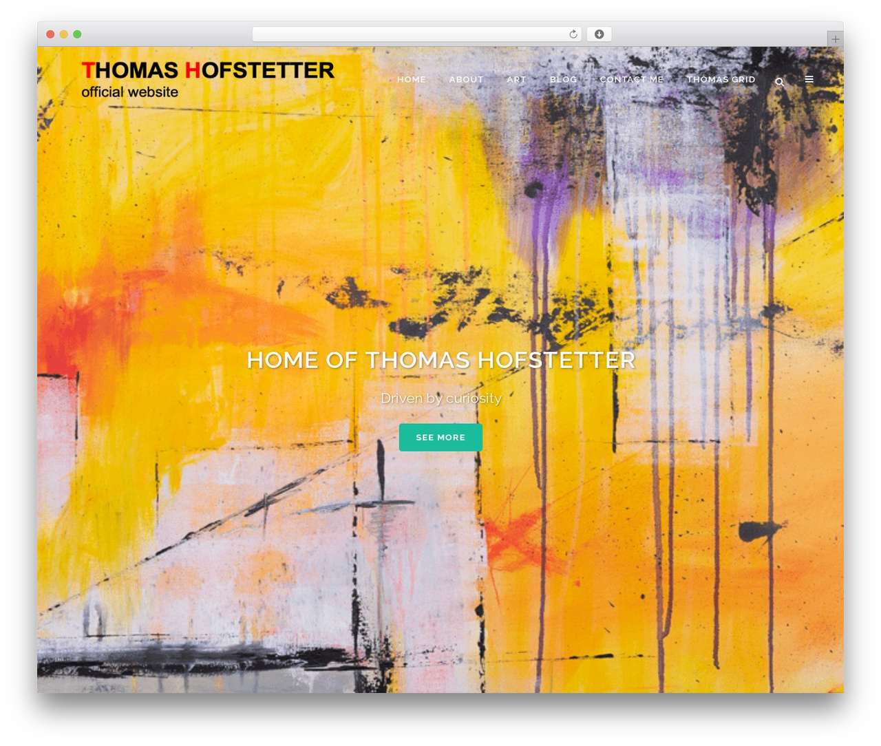 Best WordPress theme Bridge - thomashofstetter.com