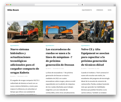 Blockfold WordPress theme - mikebeam.com