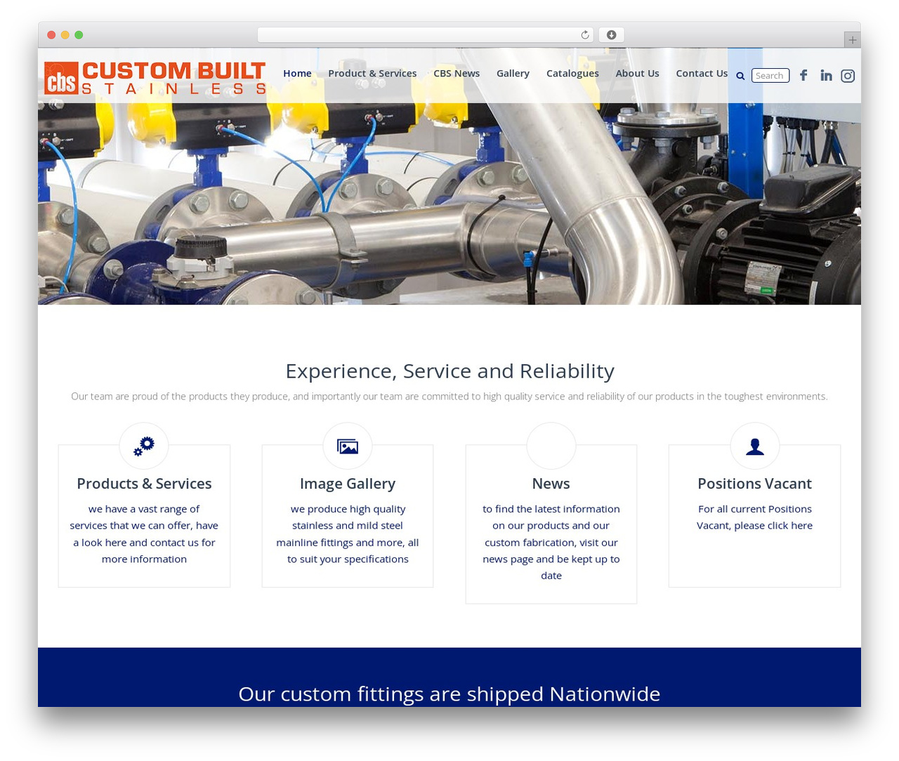 Crystal Wordpress Theme WordPress theme - cbstainless.com.au