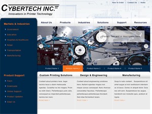 Cybertech WordPress theme by Cybertech
