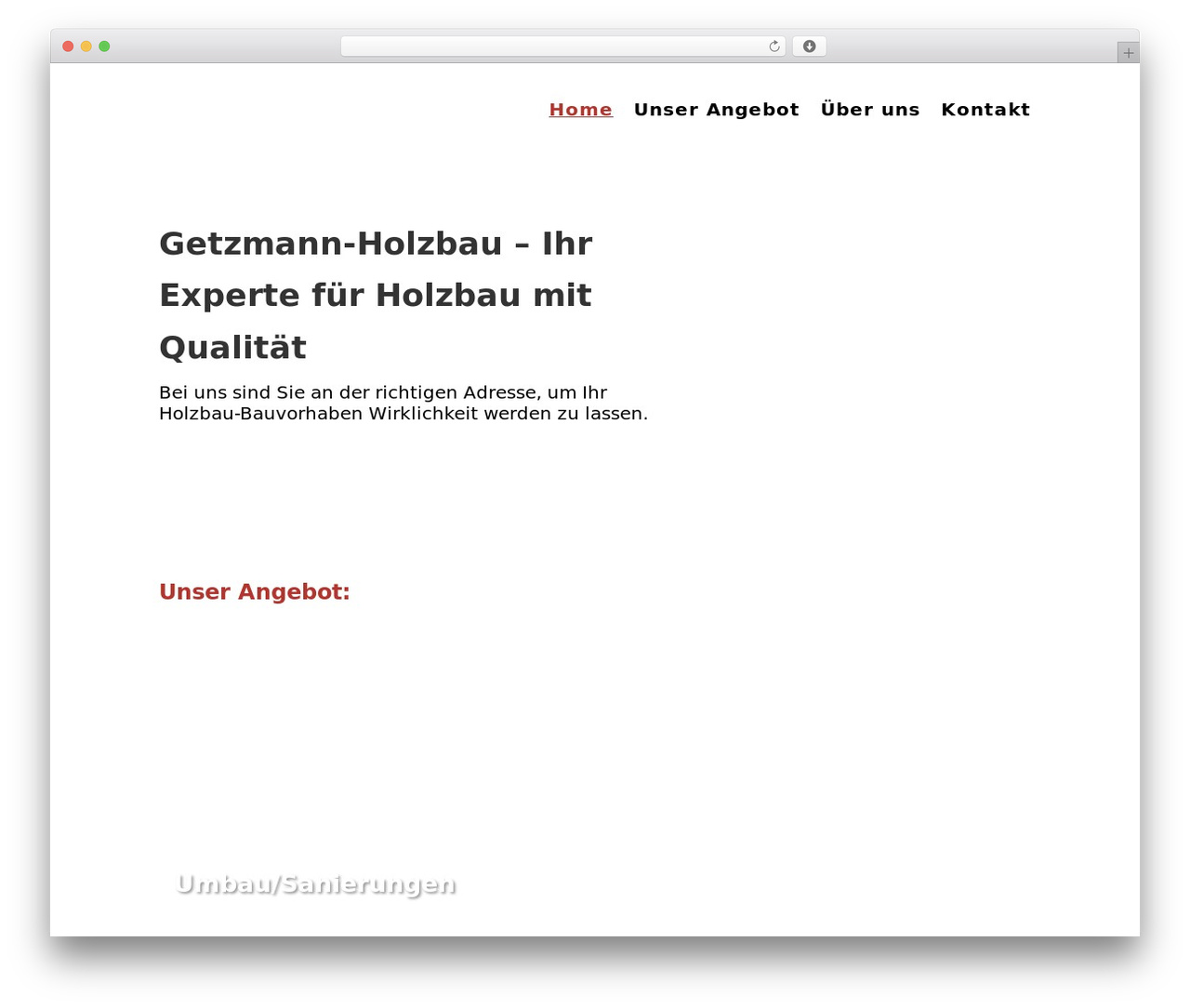 MerkurTheme WordPress theme - getzmannholzbau.ch