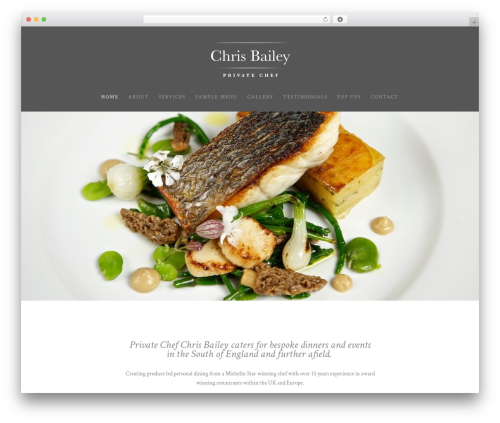 Divi WordPress wedding theme - chefchrisbailey.com
